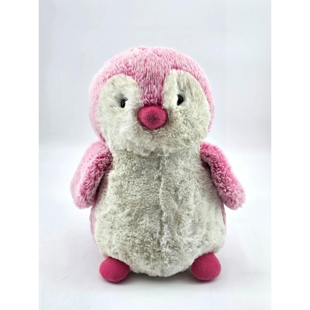 Aurora Pink Penguin Plush Stuffed Animal 12" Destination Nation VG